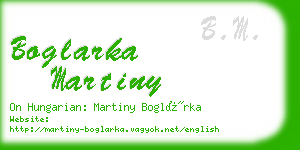 boglarka martiny business card